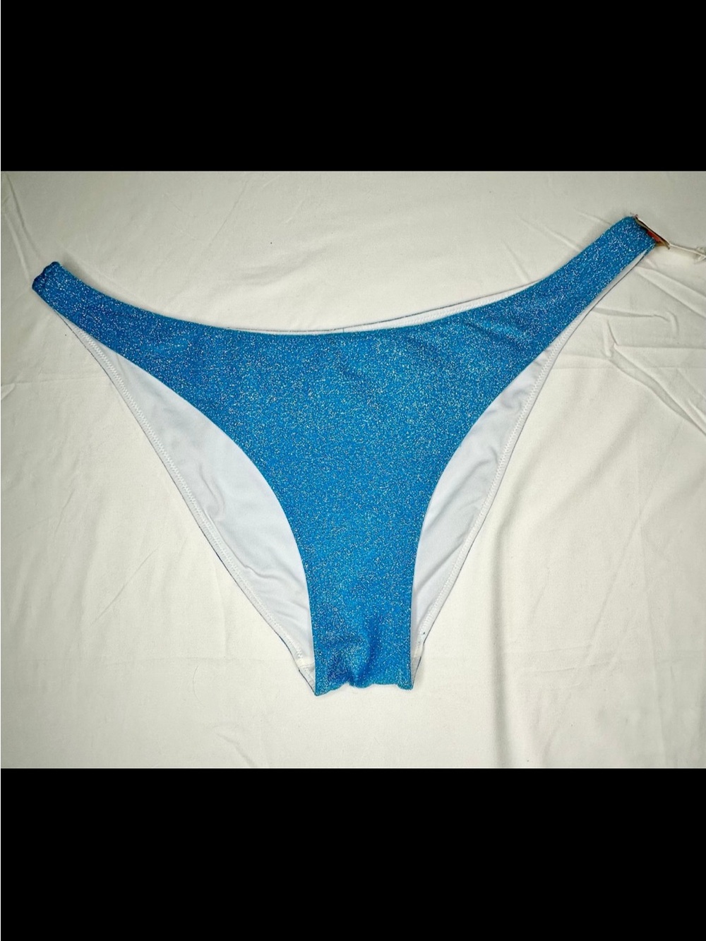 XXL VICTORIA'S SECRET
"PINK" BIKINI BOTTOM ONLY BLUE SHIMMER